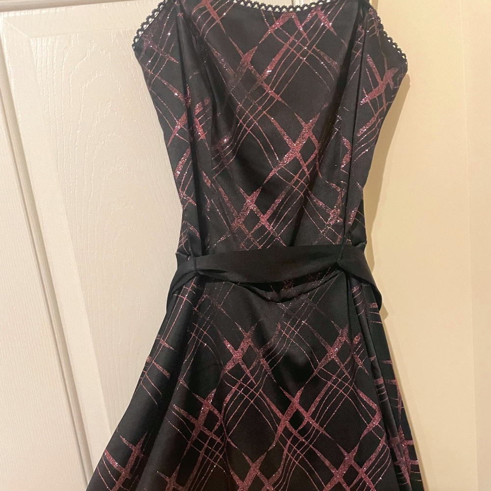 Sparkly Black and Pink Cocktail/Party Dress